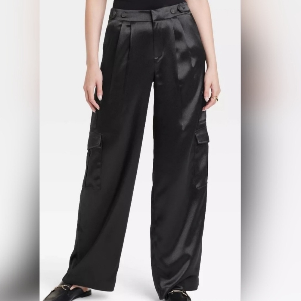 CALIA satin cargo pant